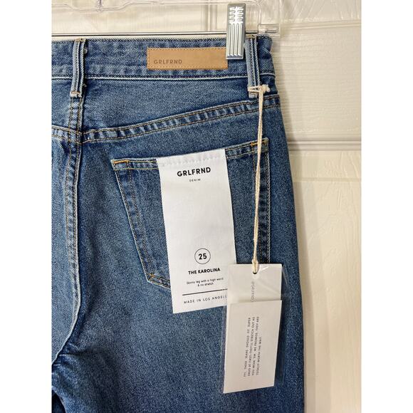 New GRLFRND Karolina Close To You Skinny High Rise Women's Denim Jeans Capsule - Picture 5 of 10